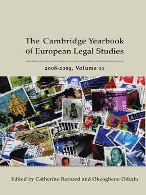 cover image of The Cambridge Yearbook of European Legal Studies, Volume 11